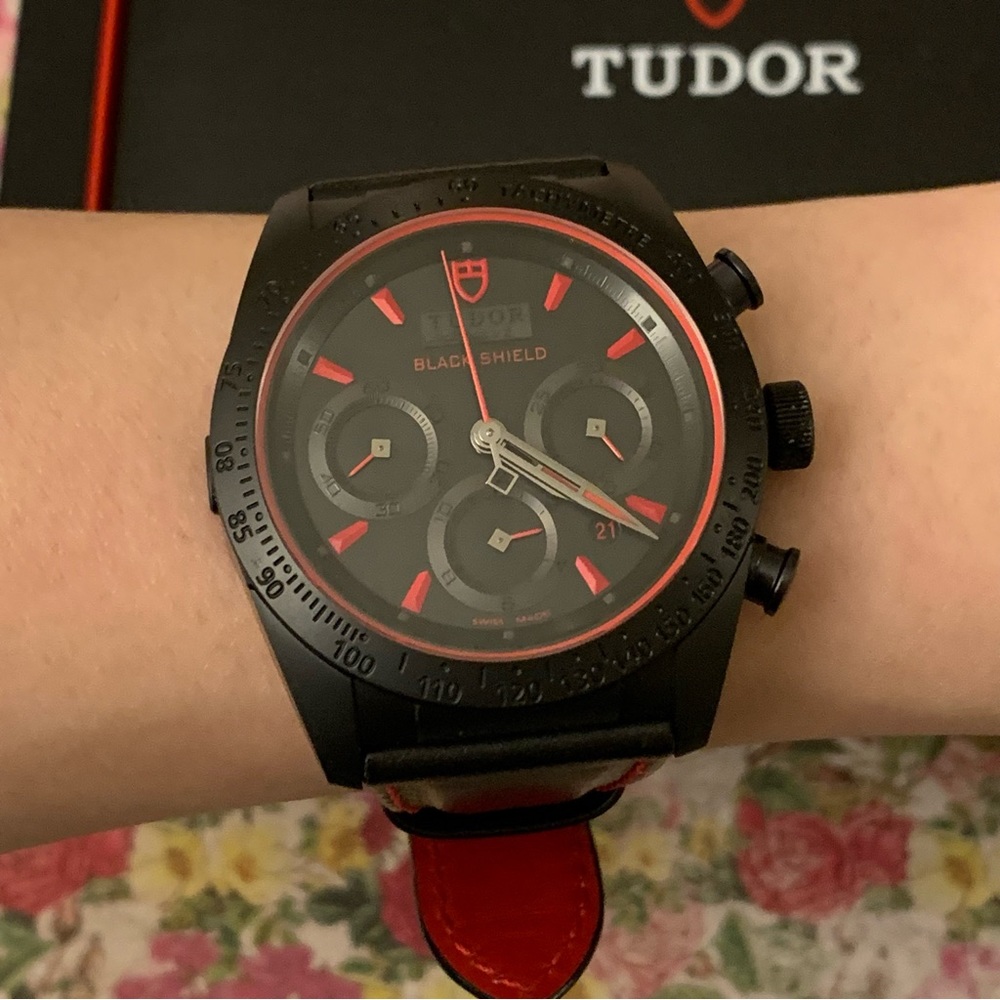 Tudor Fastrider black shield Ducati watch Black/Red/Black - Picture 5 of 14